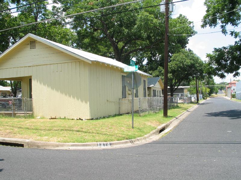 looking across the street
