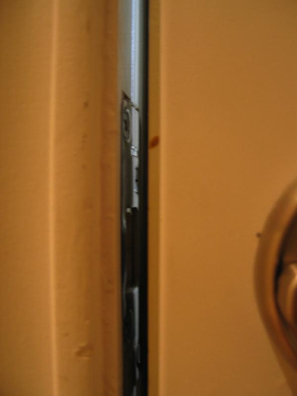 gap on front door of unit B