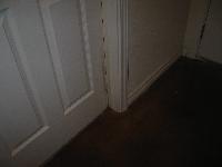 door to downstairs front bedroom needs cleaning, paint