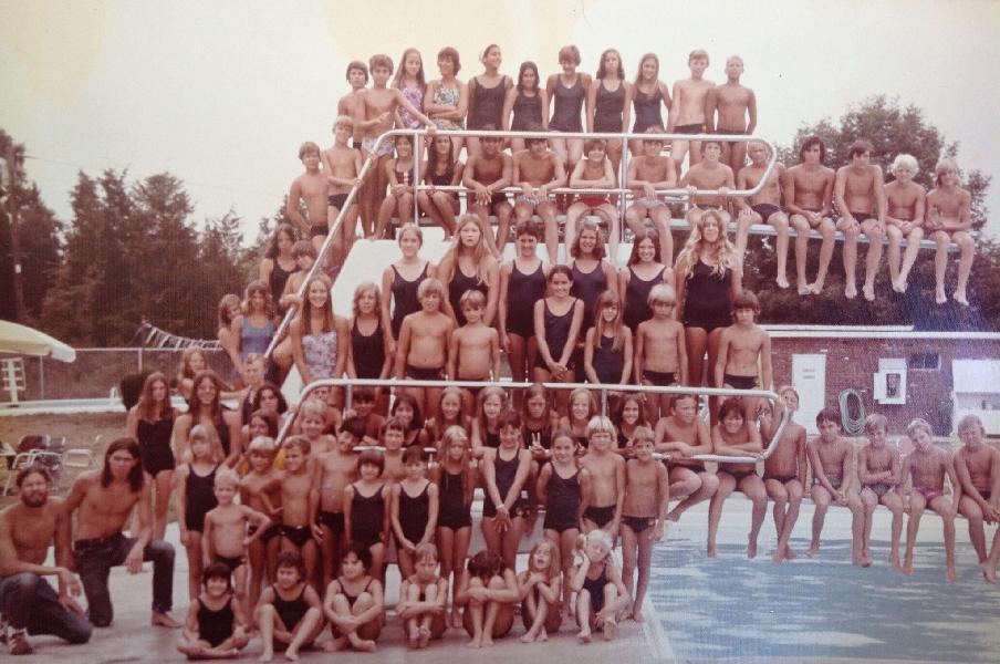 Cedar Hill swim team, summer 1974
