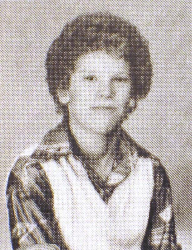 7th grade yearbook photo. Nice 'fro