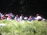Group picnic near the Saar river