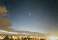 Comet Hale-Bopp over Seattle