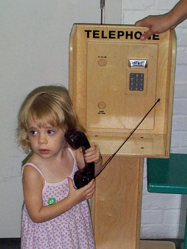 Childrens Museum Houston - Jordan on the phone