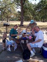 Lake Somerville - Lunch!