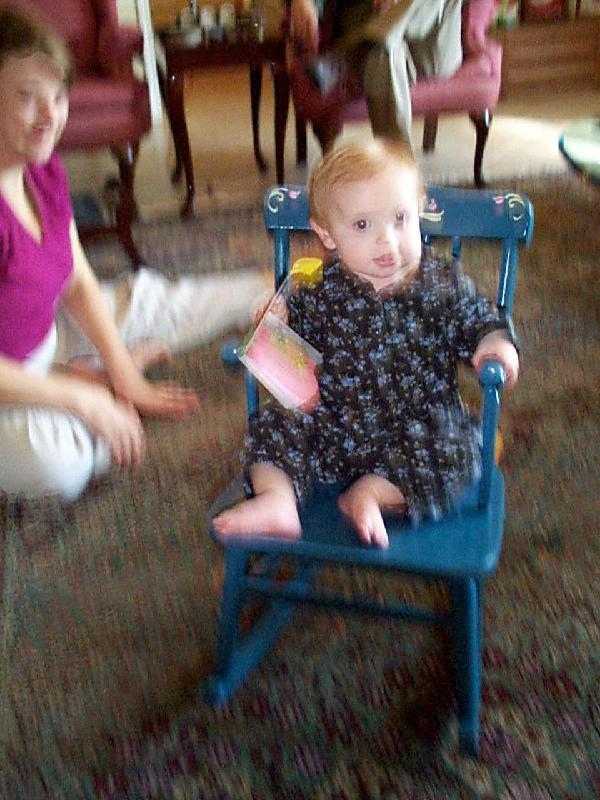 Rocking chair belonged to Grandma C, Mama, and now Jada!