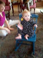 Rocking chair belonged to Grandma C, Mama, and now Jada!