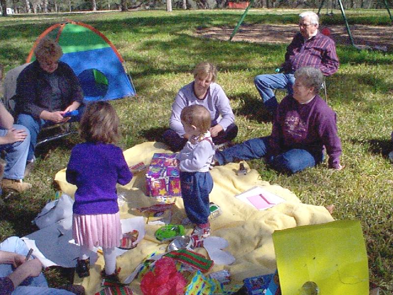 Jada's 2nd birthday party, at the park in La Grange