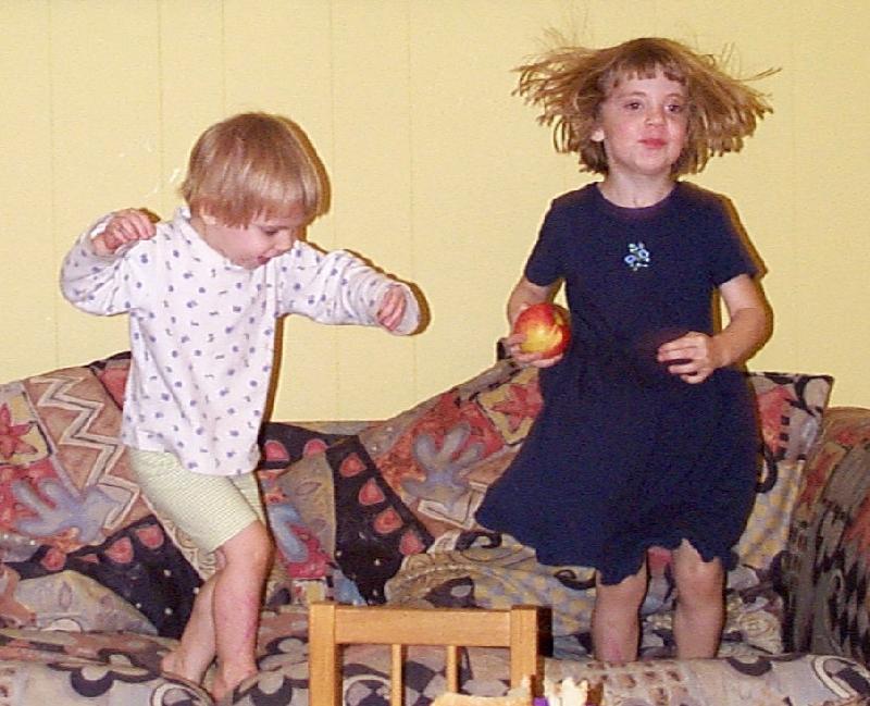 everybody jump (the couch is trashed, anyway)