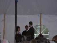Ed and Koan, saying their vows