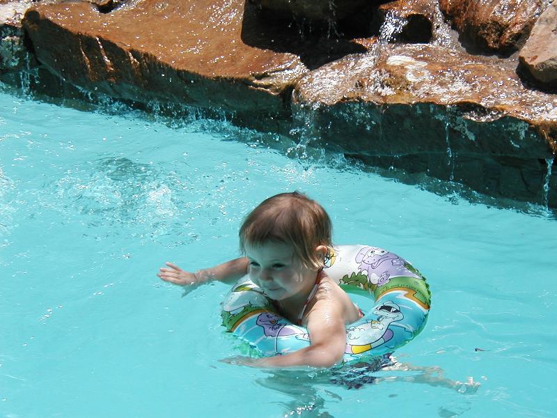 Jada in swim ring