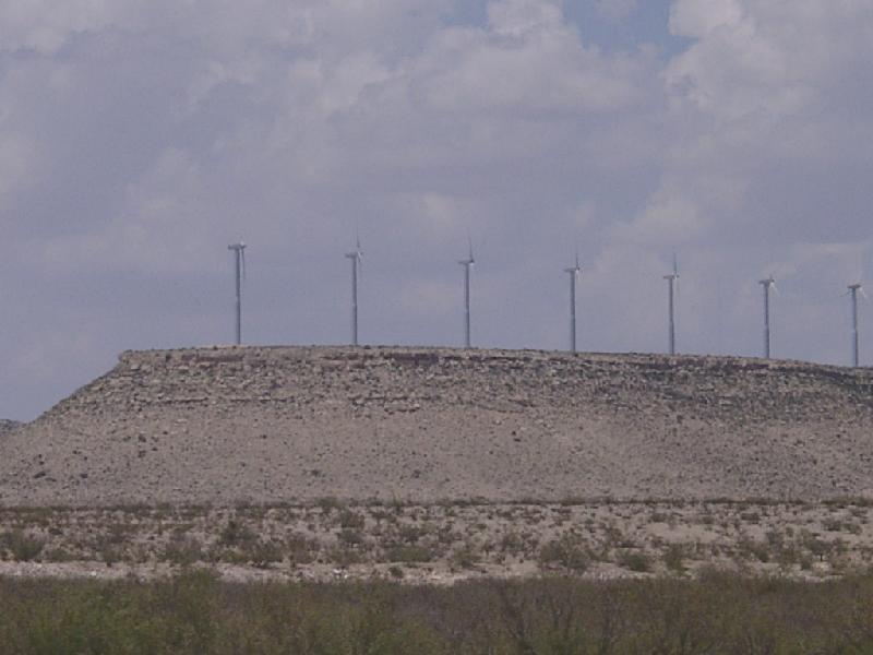Wind turbines in west Texas. These things are HUGE
