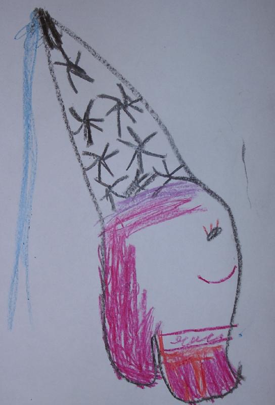 One of Jordan's latest drawings - a princess