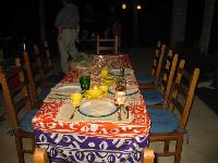 Dining table outside
