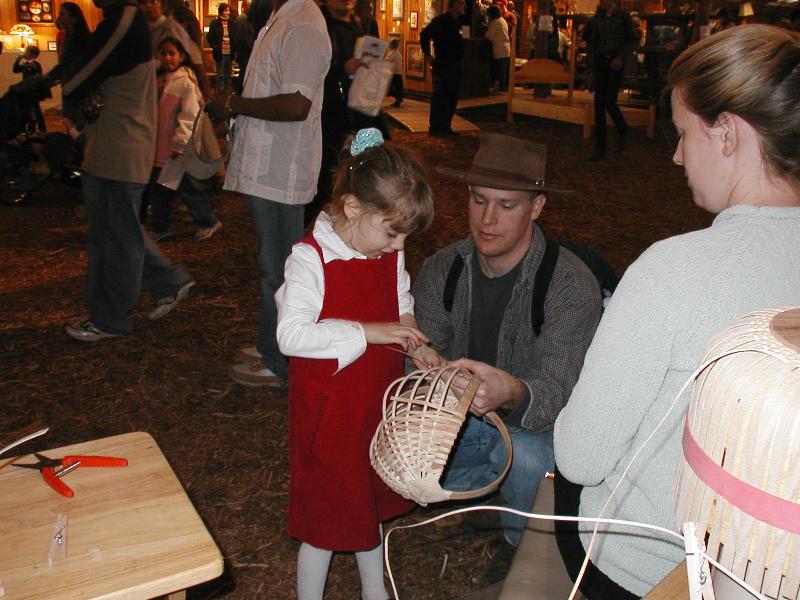 Jordan also liked the basket weaving
