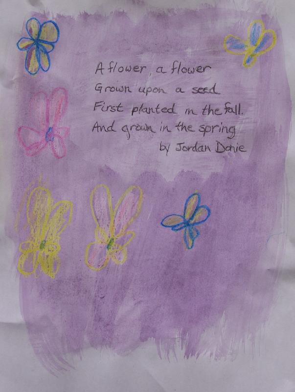 A poem that Jordan made up and had said to her class
