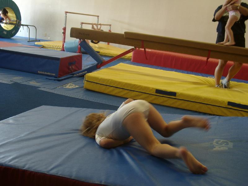 Last day of gymnastics class - time to show off