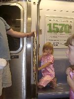 Jada on the subway