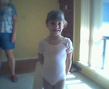 Jordan off to her first ballet class