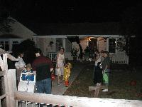 The whole house - getting ready to go out trick-or-treating