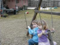 Max and Jada swinging
