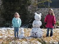 We all made a couple of snow bunnies!