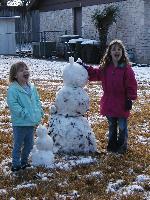 We used most of the snow in the yard to make those!