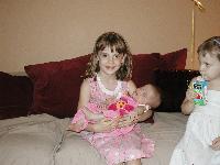 Jordan got to hold Dakota's little sister Sakura