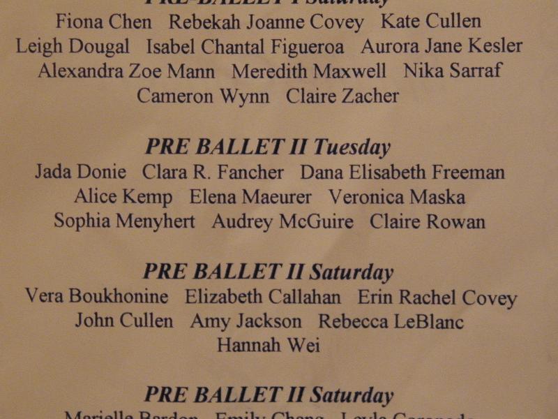 There's Jada in Pre-Ballet II