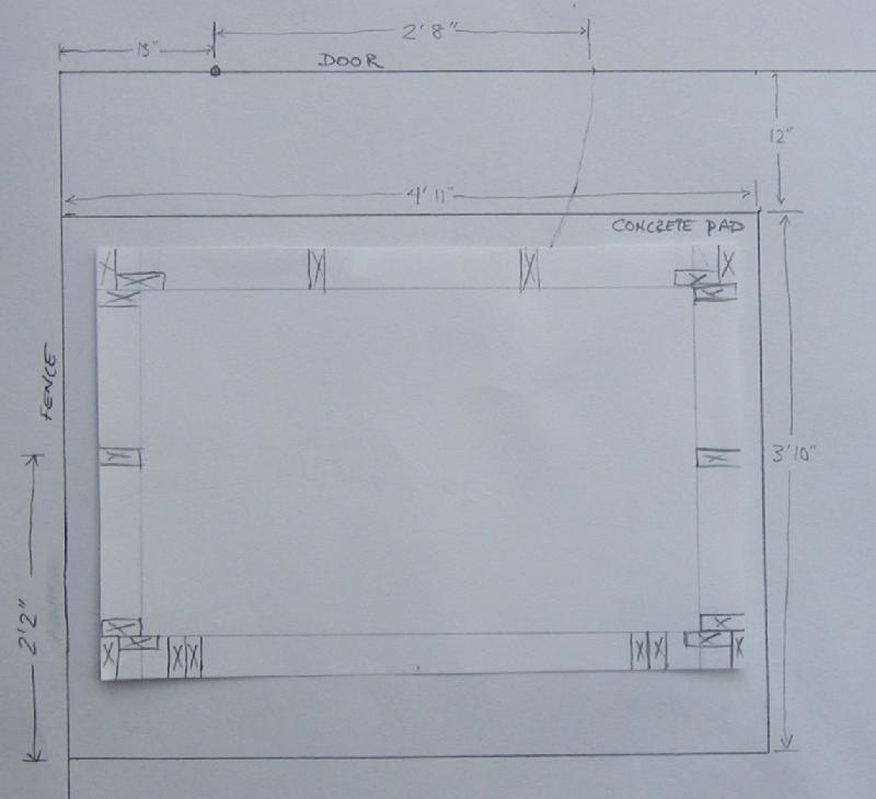 Site map plus floor plan, all to scale