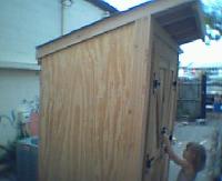 More pictures of the shed after putting on the doors