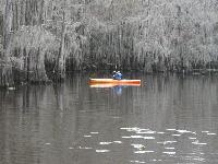 Fisherman in a kayak