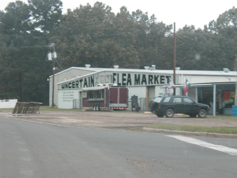 The flea market in Uncertain, Texas
