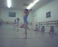 Jordan doing ballet (That's her hidden behind the other girl!)