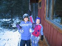 Jordan and Jada found a huge icicle