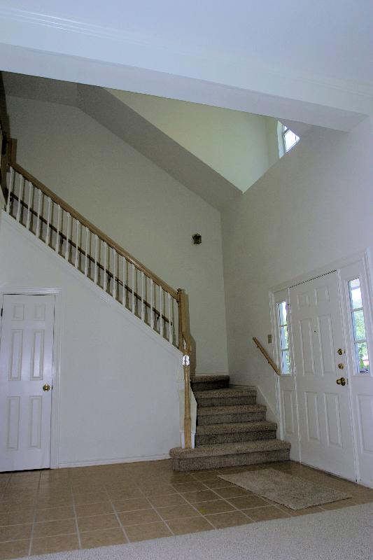 entryway and stairs going up