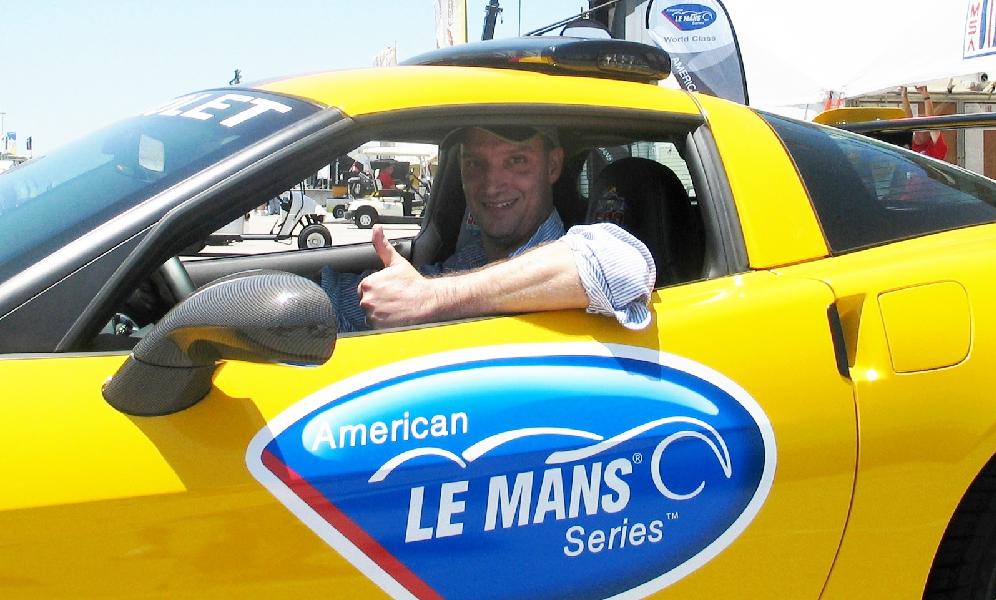 John in the pace car