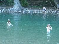 swimming in the Guadalupe River