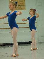 Jada and classmate - ballet open house