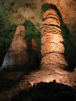 big stalagmites