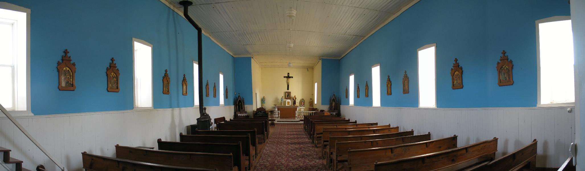 Old Church in Lincoln - inside panorama