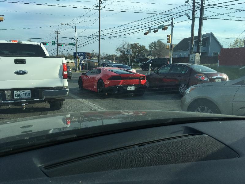 Must be SXSW, there are Lambos on the East side. 
