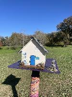 Tiny public dollhouse on the trail in Houston 
