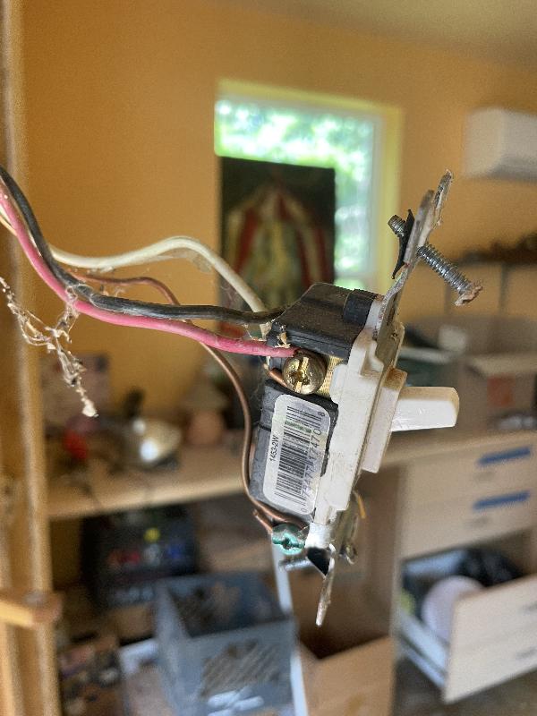 Documenting the wires to the switch before disconnecting 
