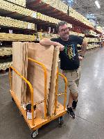 Cart full o' plywood
<br/>
<br/>
