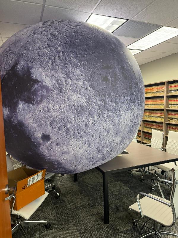 Giant inflatable moon for the top!
<br/>
