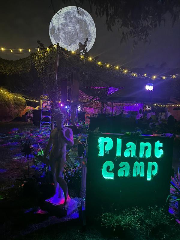 Plant Camp sign 
