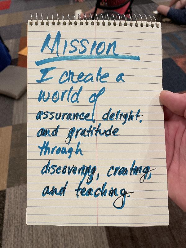 Mission statement, revised and updated 
