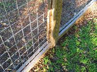 hog wire fence construction detail