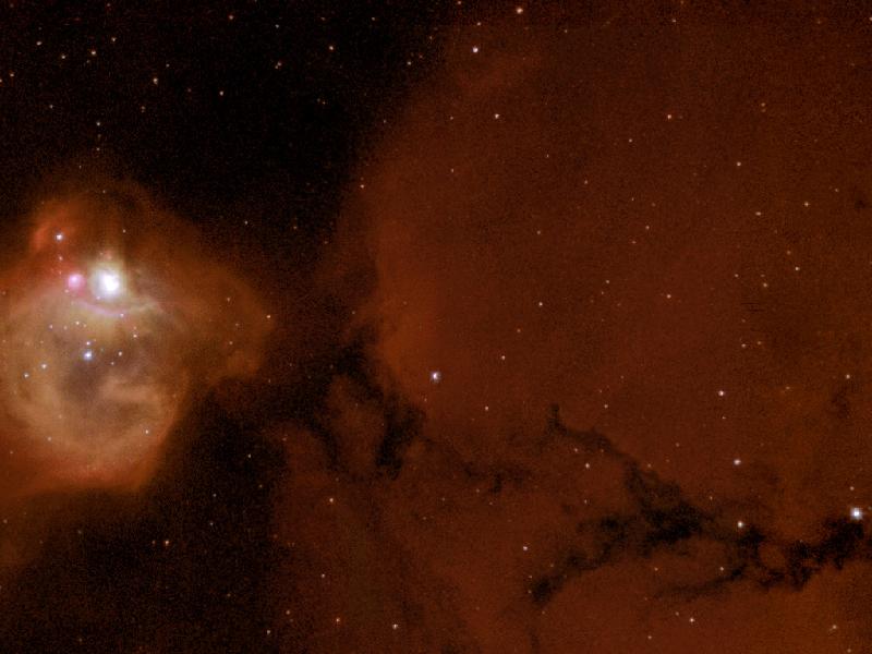 N83B - massive infant stars rock their cradle